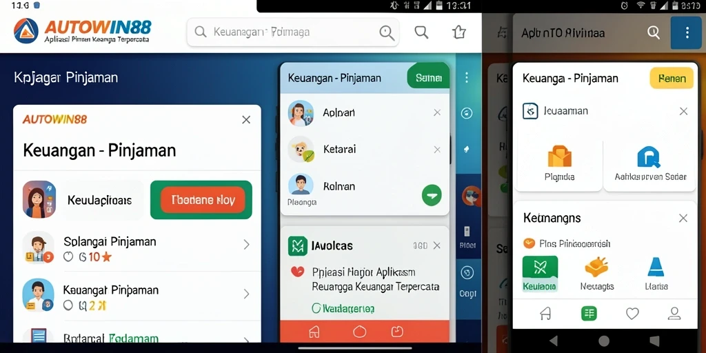 Antarmuka aplikasi AUTOWIN88 yang sederhana dan mudah digunakan.