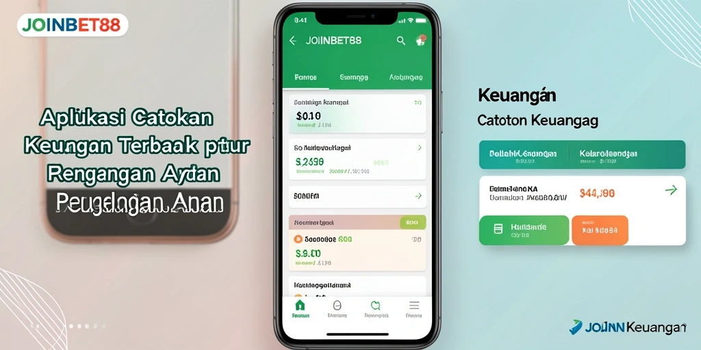Antarmuka aplikasi JOINBET88 yang intuitif untuk Catatan Keuangan.