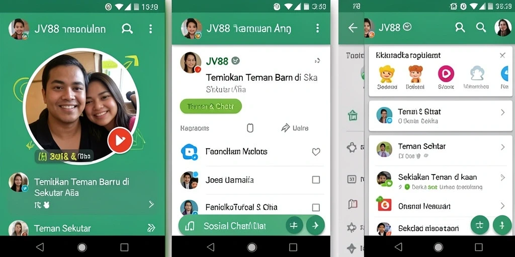 Tampilan antarmuka pengguna JV88 yang menarik dan intuitif.