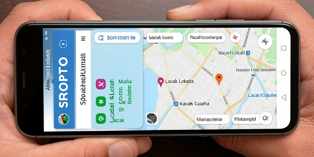 Tampilan antarmuka SORTOTO yang jelas dan fungsional untuk lacak lokasi.