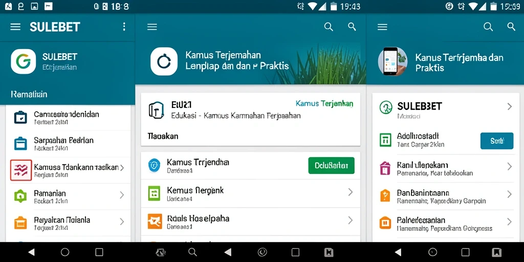 Tampilan antarmuka SULEBET yang sederhana dan fungsional.