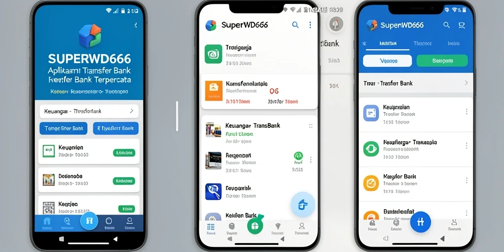 Tampilan antarmuka aplikasi SUPERWD666 yang modern dan user-friendly.