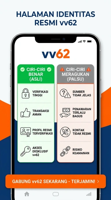Halaman Resmi vv62 untuk Pengguna Android
